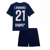 Dječji Nogometni Dres Paris Saint-Germain Lucas Hernandez #21 Domaci 2025-26 Kratak Rukav (+ Kratke hlače)